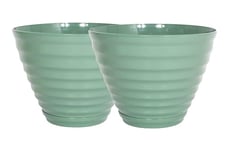 Plant Avenue Plastic Plant Pot, Green, Large