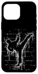 Coque pour iPhone 16 Pro Max Martial Street Art Fighter Side-Kick Roundhouse TaeKwonDo