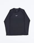 NIKE M PRO WARM LONG-SLEEVE TOP BLACK/WHITE Herr BLACK/WHITE