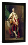 'Image encadrée de Thomas Gainsborough "Portrait James, 8 comte de Abercorn, dans la robe d'un Pairs Écossais Impression d'art dans le cadre de haute qualité Photos fait main, 40 x 60 cm Noir mat