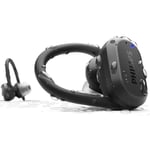 Philips TAA7306BK True Wireless Sports In-Ear Headphones - Black Built In Microphone - Bluetooth 5.0 - Wing Ear-Tip - Up to 24 Hours Battery Life