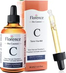 Big 2.11oz. Organic Vitamin C Serum for Face with Hyaluronic Acid. Anti-Aging.