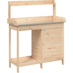 Table de rempotage avec armoire bois massif de sapin vidaXL