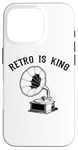 Coque pour iPhone 16 Pro Retro is King Phonograph Gramophone Turntable