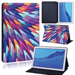 (MediaPad T3 10 9.626. art-blue wave)Tablettikotelo Huawei MediaPad T3 8.0/T3 10 9.6"/T5 10 10.1"/M5 Lite 10.1"/M5 10.8"/M5 Lite Cakinse 8 -kannen nahka