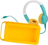 Pack Accessoires Casque Audio Pour Enfant Dès 3 Ans+Coque Jaune Pour Conteuse Ma Fabrique À Histoires-Pack Pour Voyage Ou Pour Le Quotidien