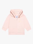 BOSS Baby Fleece Zip Through Hooded Jogging Cardigan, Pink