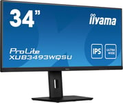 Ecran PC - IIYAMA XUB3493WQSU-B5 - 34 UWQHD - Dalle IPS - 4 ms - 75Hz - HDMI / DisplayPort / USB - FreeSync - Pied réglable en.[G385]