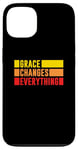 iPhone 13 Grace Changes Everything - Jesus Christian God Faith Stripes Case