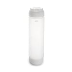 LACOR 61980 Bouteille Biberon, récipient, Pot pour sauces, polypropylène, Anti-Goutte, Bec en Silicone, sans BPA, 700 ML, Blanc