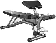 GANE Bancs de Musculation réglables Équipement de Fitness Multifonctionnel pour Sit-ups Chaise de Fitness Pliable Entraîneur Abdominal Équipement de Fitness à Domicile Sit-up, Noir