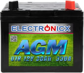 Batterie pour Tondeuse Autoportée 30Ah AGM Idéale pour Tracteur Tondeuse Incluant Batterie Tondeuse Adapté Batterie 12 v 30 ah Ideale Autoportée U1R9.