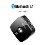 Bluetooth RCA-vastaanotin 5.1 aptX HD 3.5mm Jack Aux Langaton sovitin Musiikki televisioon Auto 2RCA Bluetooth 5.0 Audiovastaanotin