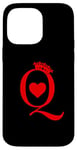 Coque pour iPhone 14 Pro Max Jeu de cartes à jouer Queen Of Hearts King Of Hearts