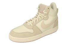 Nike Womens Court Borough Mid Prem White Trainers - Size UK 4