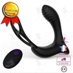 LCC® 10 Speed Wireless Remote Anal Vibrator Prostata Massage Dildo Vibrator med Ring Sexleksaker för vuxna