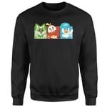 Pokémon 1st Starters Panels Sweatshirt - Black - M - Black