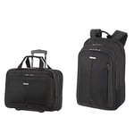 Samsonite Guardit 2.0-17,3 Pouces Sacoche Ordinateur Portable à roulettes, 46 cm & Guardit 2.0-17,3 Pouces Sac à Dos Ordinateur Portable, 48 cm, 27,5 L, Noir - 32 x 48 x 20,5 cm