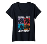 Teenage Mutant Ninja Turtles Shell Out Justice Pop Boxes V-Neck T-Shirt