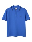 HUGO BOSS Kids' Short Sleeve Polo Shirt, Bright Cobalt