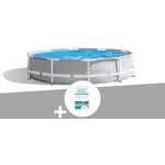 Kit piscine tubulaire Intex Prism Frame ronde 3,66 x 0,76 m + Kit de traitement au chlore