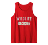 Vintage WILDLIFE RESCUE Team Earth Day Search Crew Uniform Tank Top