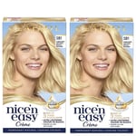 Clairol Nice' n Easy Crème Natural Looking Oil Infused Permanent Hair Dye Duo (Various Shades) - 9B Light Beige Blonde