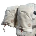 Najell handmuff med dragkedja, oat beige