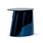 ClassiCon - Pli Side Table Low, Blank skiva, Safirblå - Småbord & sidebord - Victoria Wilmotte - Svart - Glass/Metall