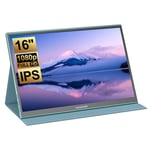 GEEKOM PM16 - 16" - Moniteur portable avec Smart Cover, écran FHD 1920*1200, angle de vision 178°, rapport de contraste 800:1, 2* Type-C complet