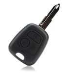 1 Pcs 2 Button Car Key Fob Cover Replacement Car Remote Control Key Case Shell Replacement Compatible with Peugeot 107 207 307 407 Citroen C1 C2 C3 C4 C5 Xsara Picasso Berlingo Key Case Blade