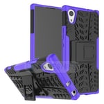 Sony Xperia Xa1      Heavy Duty Case    [Purple]