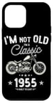 Coque pour iPhone 12 mini Moto Chopper vintage 1955 70e anniversaire classique rétro