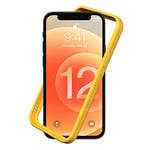 RhinoShield Coque Bumper Compatible avec [iPhone 12 Pro Max] | CrashGuard NX - Protection Fine Personnalisable - Absorption des Chocs [sans BPA] - Jaune