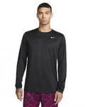 Nike dri-Fit Long Sleeve  Legend Black Mens (S)