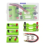 CYIOU Apprentissage Electricité Science Laboratoire de Physique Circuits de Base d'apprentissage Electricit kit de débutant Électricité Ampoule Interrupteur Conducteur Ligne