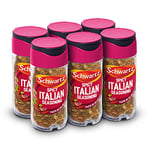 Schwartz Spicy Italian Seasoning 42 G, Jar, Pack of 6, Expertly Blended with Peppers, Chilli, Garlic & Basil, Bring a Little Taste of Italy Home