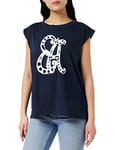 Emporio Armani Underwear Women's Tank Logomania Fashion Vest, Navy Blue, XL