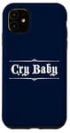 Coque pour iPhone 11 Design gothique original CRY BABY