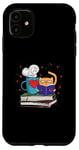 iPhone 11 Kittens Cats Tea and Books Reading For Reader Case