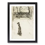 Big Box Art Lady in The Street by James McNeill Whistler Framed Wall Art Picture Print Ready to Hang, Black A2 (62 x 45 cm)