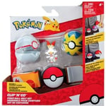 Ceinture Clip 'N' Go BANDAI - Pokémon - 1 ceinture, 1 Quick Ball, 1 Premier Bal