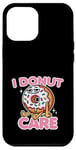 Coque pour iPhone 12 Pro Max I Donut Care Sad Dessin animé Donut drôle Donne abandonné