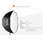 Godox 120cm 47in Portable Umbrella Softbox Brolly Reflector for Speedlight Flash