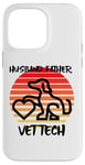 Coque pour iPhone 14 Pro Max Husband Father Vet Tech, vétérinaire, chien, animal de compagnie, chat, famille