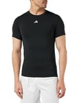 adidas Men's Techfit Short Sleeve T-Shirt, Black, M