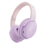 SLuB Casque sans Fil, Casque Bluetooth Pliable, Son Stéréo HD, Microphone HD intégré, 30H D'autonomie, pour Mobile, PC, TV, Jeux, Extérieur, Bureau (Violet)