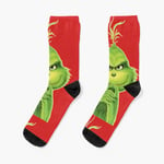 Chaussettes Taille Unique Comment Le Grinch A Volé Noël Nouveauté Fantaisie Motif Fou Équipage Décontracté Pour Hommes Femmes