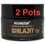 Pure Himalayan Shilajit 100% Organic Resin Fulvic Acid Minerals 30g X 2 Pots