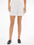 Tommy Hilfiger Monogram Devore Shorts, Optic White